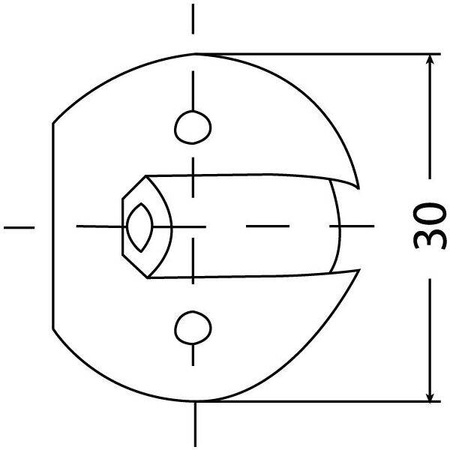 Złącze meblowe beżowe - PVC 5 sztuk