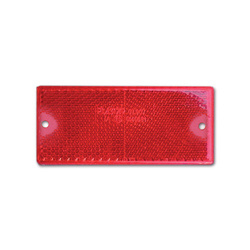 Światło odblaskowe 90x40 mm z otworami czerwone