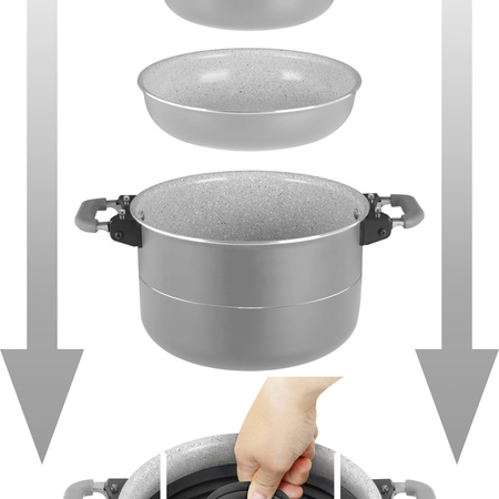 Brunner zestaw garnków Fusion 7+1 20cm