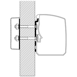Thule Adapter markizy 3200 - montaż na płaskiej ścianie