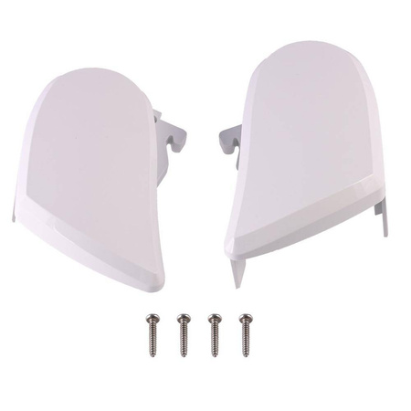 End Caps TO 6300 White, Set Left + Right