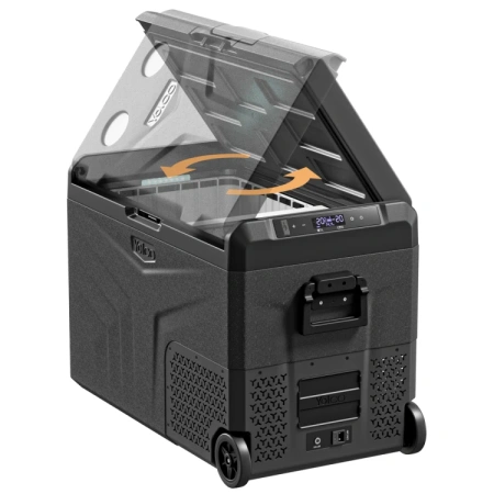 Yolco przenośna lodówka kompresorowa TCX50 50 l, dwustrefowa, Space Grey