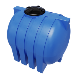 Pojemnik na płyny z niskim środkiem ciężkości 1500 l UHPLAST niebieski