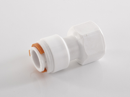 Złącze proste Ø12mm biały gwint 1/2" Carbest RM650011