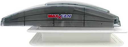 MaxxFan Deluxe Wentylator dachowy 40 x 40 cm z pilotem, przyciemniany - świetlik do kampera