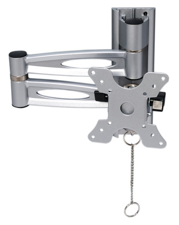 Carbest Simon Luxus 493960 TV bracket - double arm 430 mm, silver, VESA 50/75/100, 15-20 inch screens, up to 10 kg