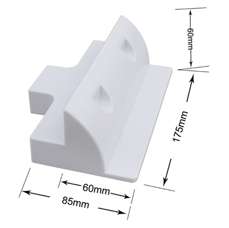 Solar Panel Mounting Brackets (7pcs) WHITE For RV Boat Caravan