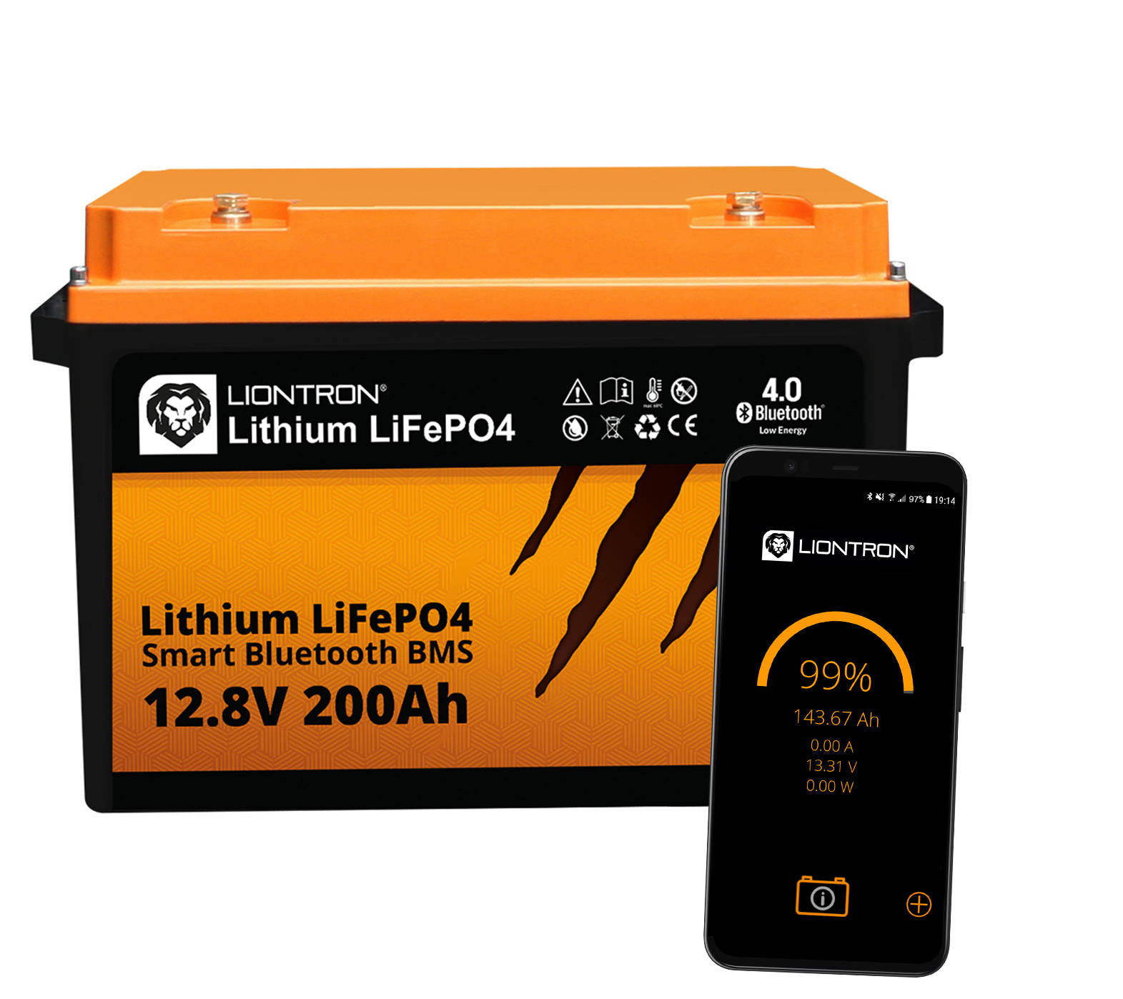 Akumulator LIONTRON LiFePO4 12.8V 200Ah LX Smart z Bluetooth