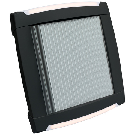 Okno dachowe czarne 40x40cm MPK VisionStar M 2 LED z roletą 