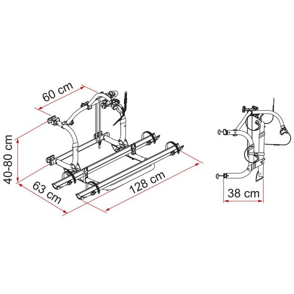Fiamma Carry-Bike Pro C bike rack with bikes