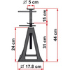Plastic Axle Stand Set