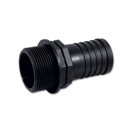 Złącze węża męskie proste gwint 1 1/2" - wąż Ø 40 mm