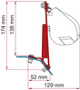Adapter Fiamma do F45, F43van i F35PRO - Do Ford Custom - Kierownica po lewej stronie