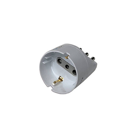 Schuko 10 A adapter matt white