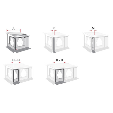 Privacy Room Front Panels 100 – Front Wall Extension