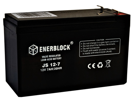 Akumulator kwasowo-ołowiowy ENERBLOCK AGM 12V, 7AH Seria JS