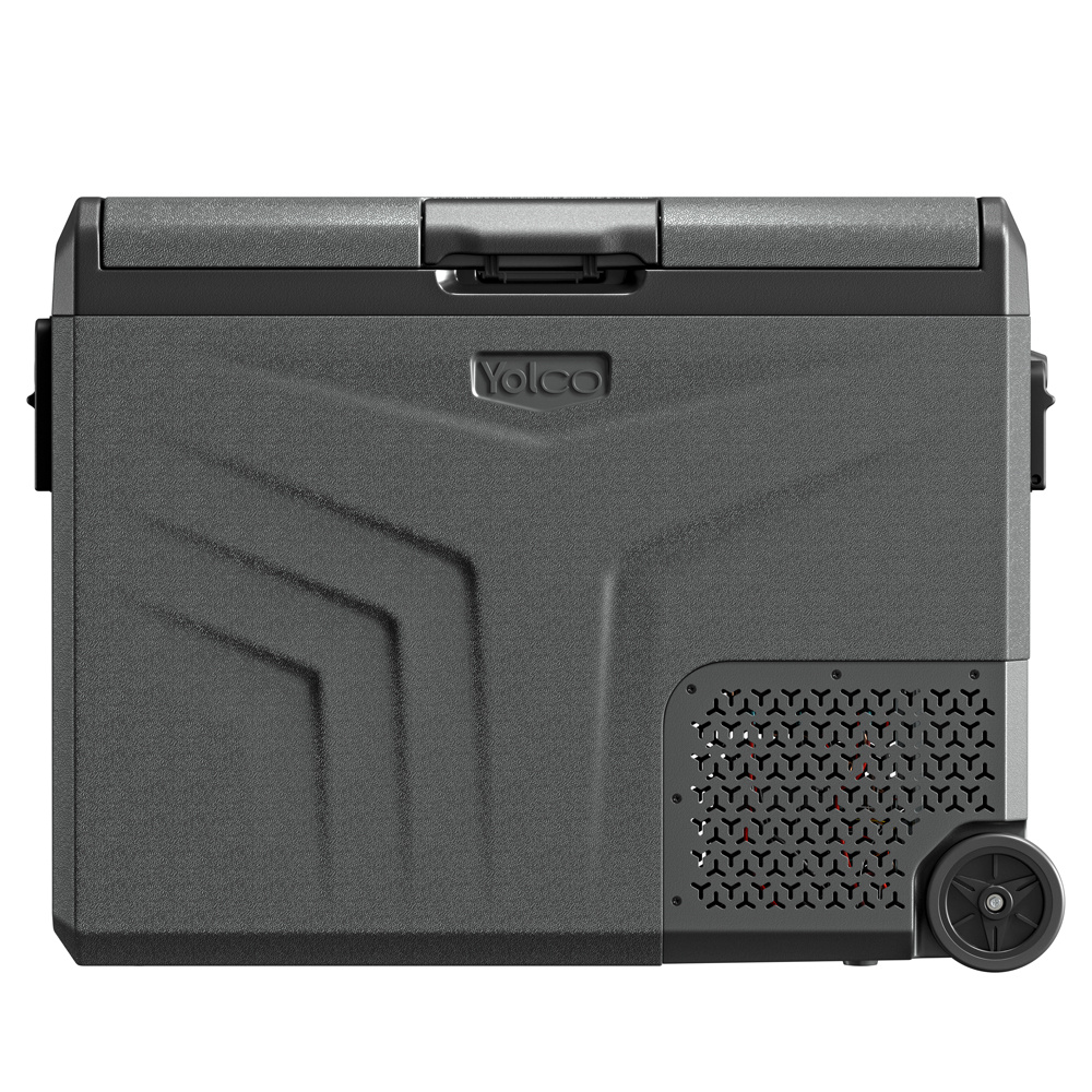 Yolco przenośna lodówka kompresorowa TCX60 60 l, dwustrefowa, Space Grey - zasilanie i zabezpieczenia