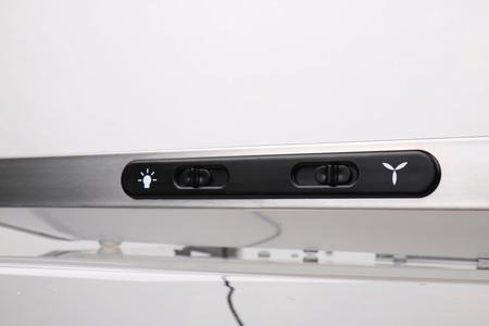 Okap podszafkowy Carbest 12 V – stal nierdzewna, 98 m³/h, LED