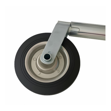 Koło podporowe z pełnej gumy 200 x 50 mm na obejmę fi 48mm, maks. 150 kg