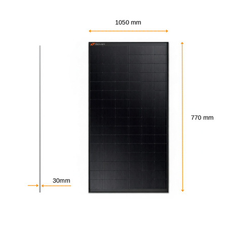 Moduł fotowoltaiczny Solvian 175 W monokrystaliczny (AS-6M18-175W) 770x1050 mm