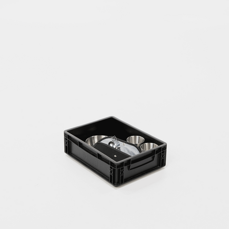 BOXIO COOK UP - Eurobox with crockery and cutlery 28 pieces