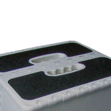 Folding step grey