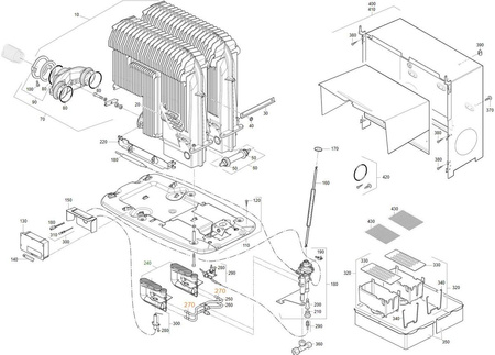 Set of mounting plates for S radiators