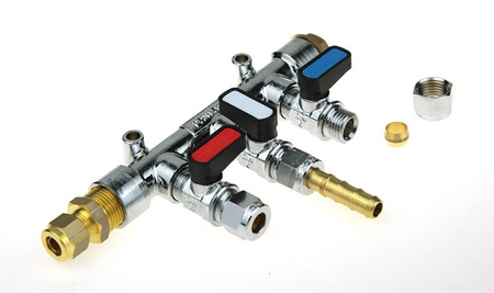 Króciec RVS 8mm na wąż gumowy 8-9mm choinka