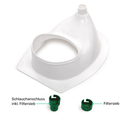 TROBOLO urine diverter white - insert for DIY composting toilet