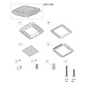 Okno dachowe Fiamma Vent F Pro 40 x 40 cm Crystal 07380-02 - moskitiera, roleta plisowana, dach 28-55 mm, kamper i przyczepa