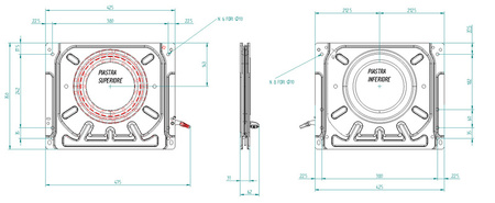FASP swivel seat base for Mercedes Vito 1996–2003, driver's side, for original seat