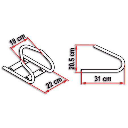 Moto Wheel Chock Front
