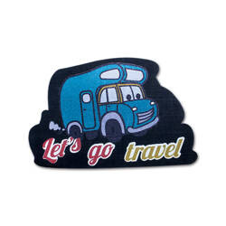 Recycled rubber camper mat - 35 x 55 cm