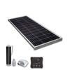 Slim 130 W monocrystalline panel kit + regulator 1 battery