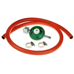 Propane Butane Gas Kit with IGT Regulator 37mbar 1m Hose and Clips