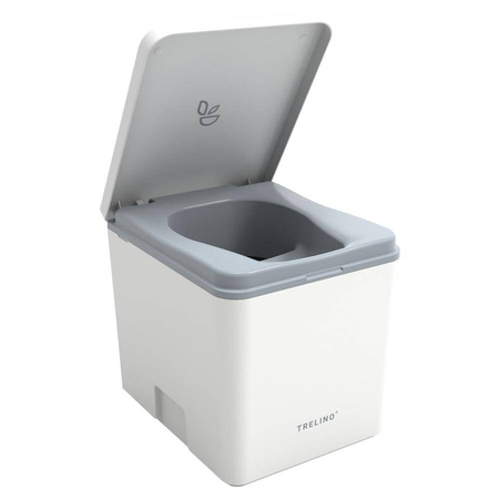 Trelino Toaleta kompostująca Evo M biała z soft-close - kamper, van, łódź, działka