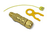 ALUGAS quick coupling with non-return valve for TravelMate cylinder - safety coupling to DVGW G 607, 3/4" UNF