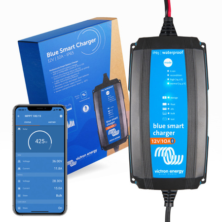 Victron Energy Blue Smart IP65 Charger 12/10 + DC connector