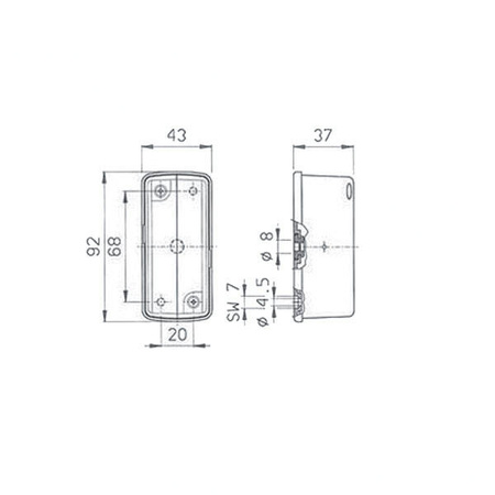 Double-sided footprint light