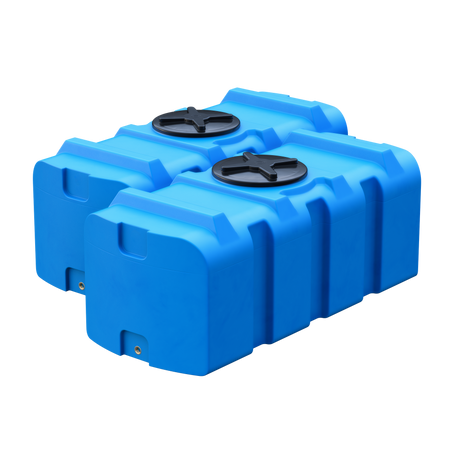 Prostokątny pojemnik 500 l UHPLAST niebieski