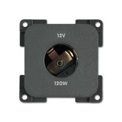 Gniazdo 12 V DC - szare