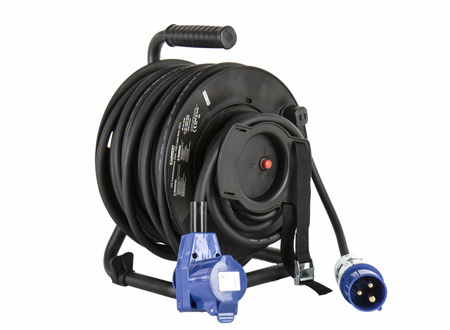 Bęben kablowy CEE H07RN-F 3G2,5mm2 - łącznik kątowy 25 m