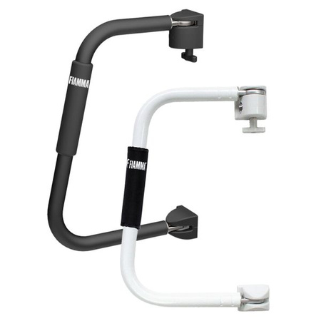 Biały uchwyt wejściowy z blokadą drzwi Fiamma Security 46