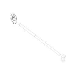 Obudowa uchwytu drążka napinającego, długość markizy 4 - 6 m