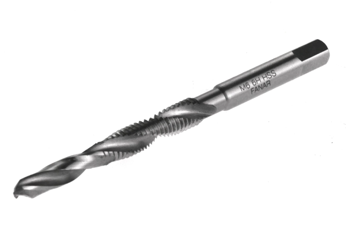 Drill bit with M6 Tap for Manifolds