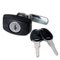 Lock 1046 black with cylinder and key