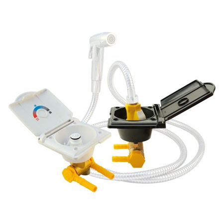 Przyłacze prysznica zewnętrznego ø10 mm Lilie, biały