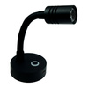 Lampa na gęsiej szyi czarna 12cm 2,2W 140lm ściemnialna IP20