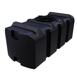 Prostokątny pojemnik 500 l UHPLAST czarny