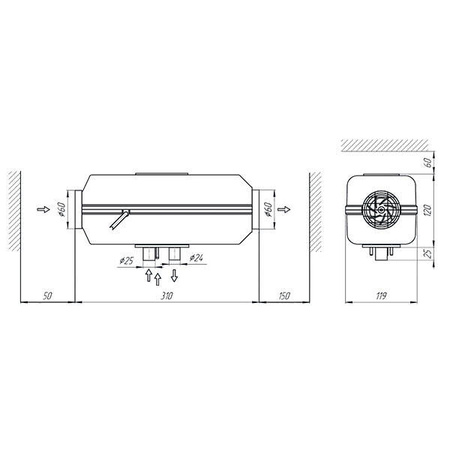 Nagrzewnica olejowa 2 kW